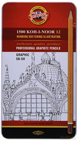 Ołówek grafitowy 1502/III 5B - 5H (12 sztuk)