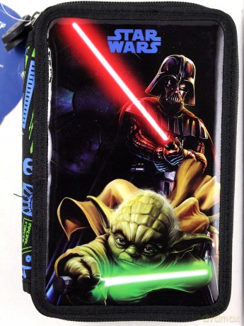 Piórnik z wyposażeniem 2 - komorowy Gwiezdne Wojny 10 (Star Wars)