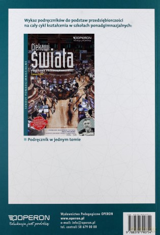 Podstawy przedsiębiorczości LO Ciekawi świata. Podręcznik [KSIĄŻKA]