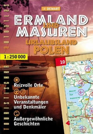Polska niezwykła. Warmia Mazury 1:250 atlas turystyczny [KSIĄŻKA]