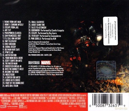 Ant-Man soundtrack (Christophe Beck) [CD]