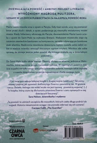 Światło, którego nie widać - Anthony Doerr (twarda) [KSIĄŻKA]