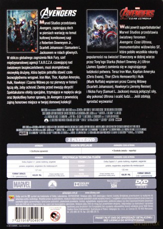 Avengers + Avengers: Czas Ultrona [2DVD]