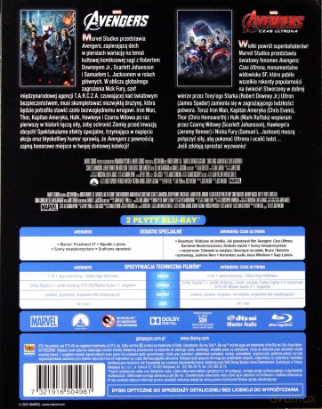 Avengers + Avengers: Czas Ultrona [2Blu-Ray]