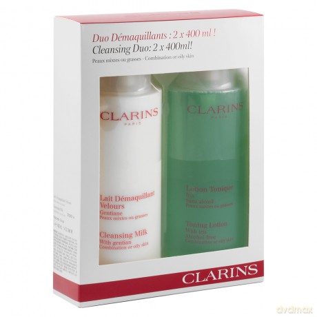 Clarins Set Duo Demaquillant (Lait Demaquillant 400ml+Lotion Tonique 400ml)