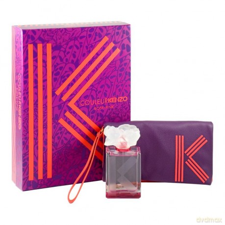 Kenzo Couleur Rose Pink (W) Zestaw Woda Perfumowana Spray 50ml + Pouch