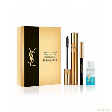 Yves Saint Laurent Mascara Zestaw Mascara Volume N*1 7.5ml, Eye Pencil N*1, Eye Make Up Remover 8ml