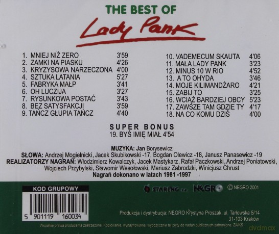 Lady Pank: The Best of [CD]