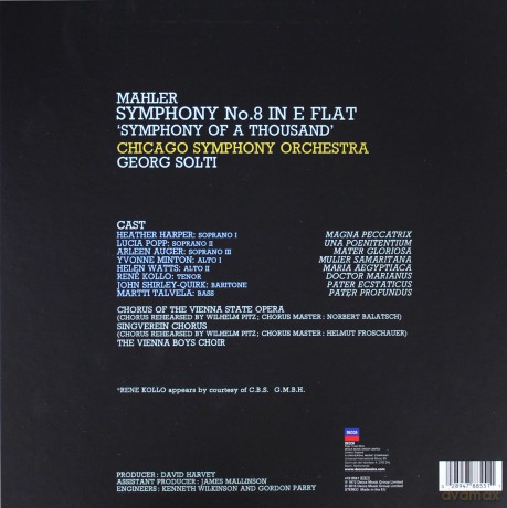 Georg Solti: Mahler Symphony 8 [2xWinyl]