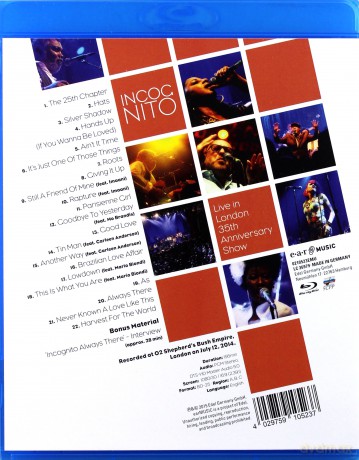 Incognito: Live In London - 35th Anniversary Show [Blu-Ray]
