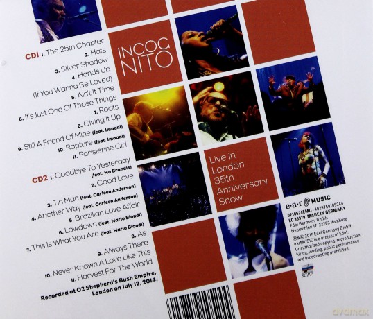 Incognito: Live In London - 35th Anniversary Show [2CD]