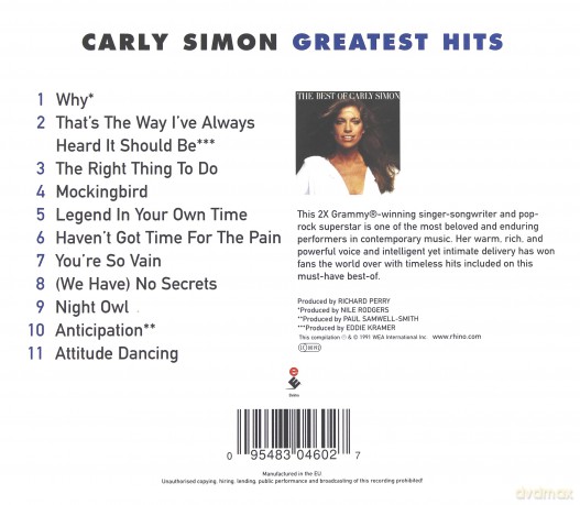 Carly Simon: The Best Of Carly Simon [CD]