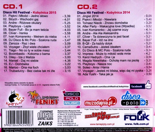 Disco Polo Hit Festival Kobylnica 2015 / Lato 2015 (Słodka wariatka) Pakiet [4CD]