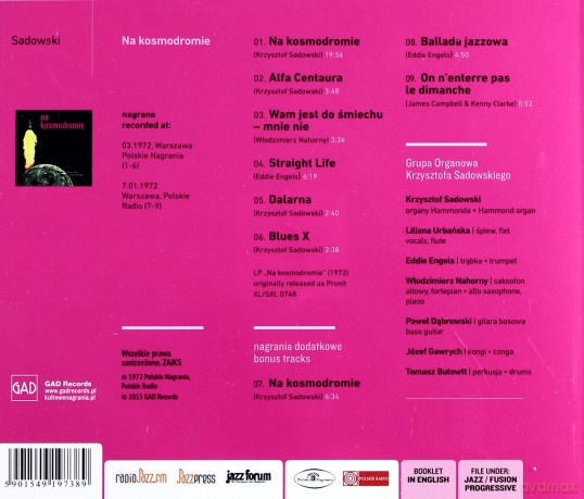 Krzysztof Sadowski: Na Kosmodromie [CD]