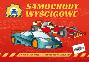 Pojazdy do zadań specjalnych: Samochody wyścigowe, kolorowanka [KSIĄŻKA]