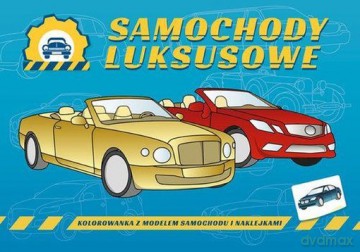 Pojazdy do zadań specjalnych: Samochody luksusowe, kolorowanka [KSIĄŻKA]