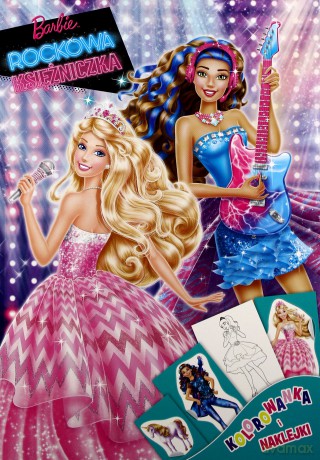 Barbie Rockowa Księżniczka. Kolorowanka i naklejki [KSIĄŻKA]
