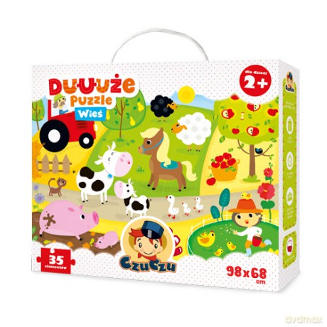 BRIGHT JUNIOR MEDIA 35 el. wieś Czuczu duuże [PUZZLE]