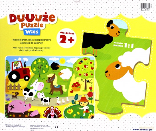BRIGHT JUNIOR MEDIA 35 el. wieś Czuczu duuże [PUZZLE]