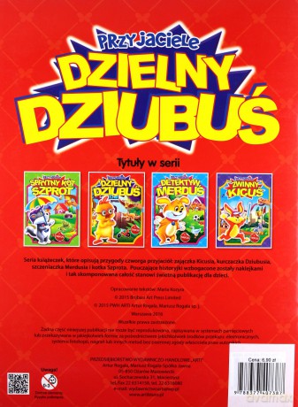 Dzielny Dziubuś. Przyjaciele. Naklejki z brokatem [KSIĄŻKA]
