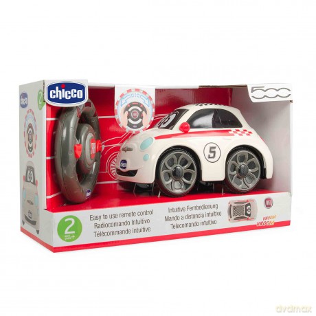 Fiat 500 z pilotem. Wersja sportowa. Biały