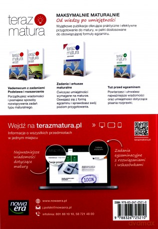 Język polski. Zakres rozszerzony. Vademecum. Teraz matura [KSIĄŻKA]