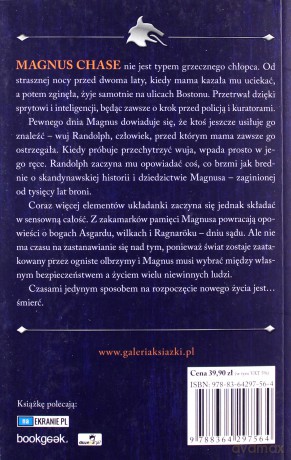 Miecz lata. Magnus Chase i bogowie Asgardu. (Tom 1) - Rick Riordan [KSIĄŻKA]
