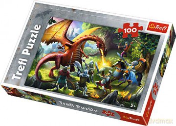 TREFL 100 el. spotkanie ze smokiem [PUZZLE]