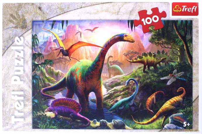 TREFL 100 el. świat dinozaurów [PUZZLE]