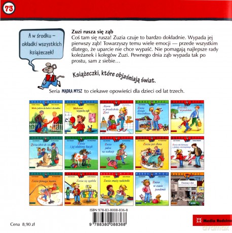 Zuzi rusza się ząb. Mądra mysz - Liane Schneider [KSIĄŻKA]