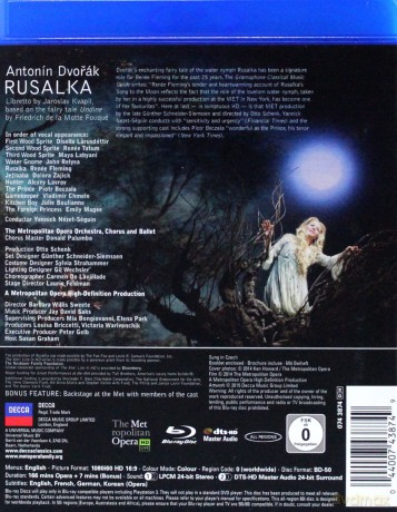 Renee Fleming: Dvorak Rusalka [Blu-Ray]
