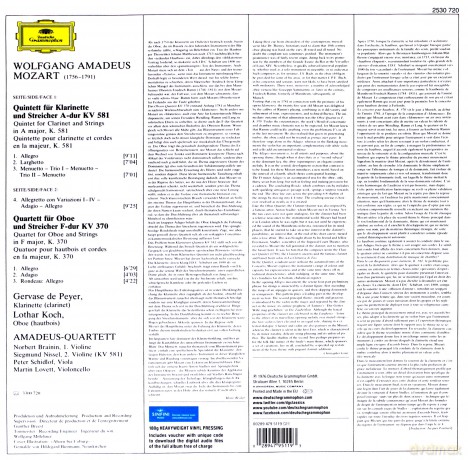 Amadeus Quartet: Mozart [Winyl]