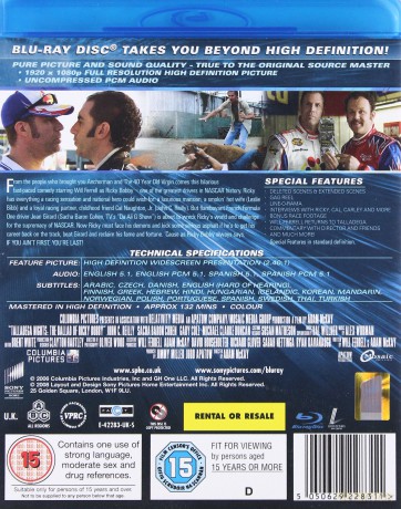 Ricky Bobby - Demon prędkości [Blu-Ray]