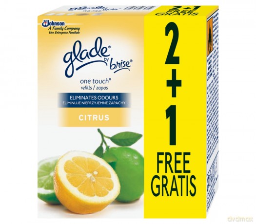 Glade by Brise One Touch Mini Spray Citrus zapas do odświeżacza 2+1szt.