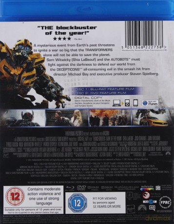 Transformers: Dark of the Moon [Blu-Ray]+[DVD]