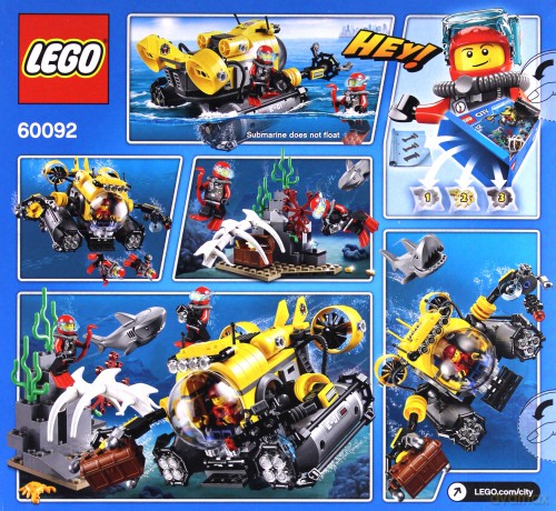 LEGO City Łódź głębinowa 60092 [KLOCKI]
