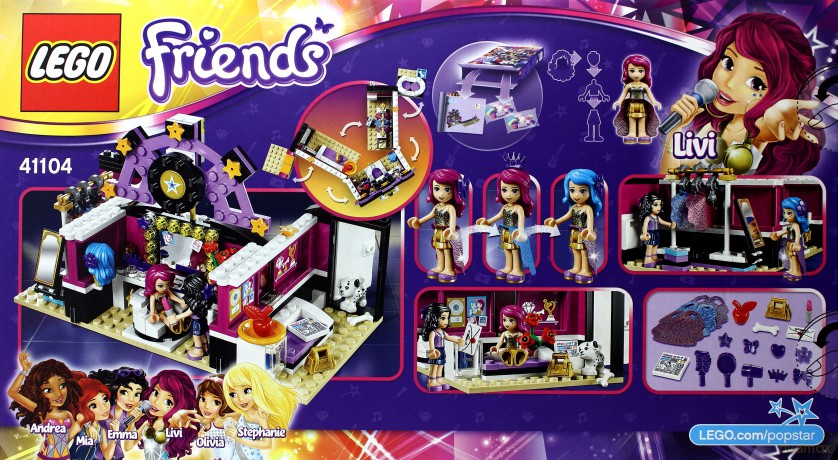 LEGO Friends Garderoba gwiazdy pop 41104 [KLOCKI]
