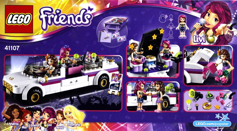 LEGO Friends Limuzyna gwiazdy pop 41107 [KLOCKI]