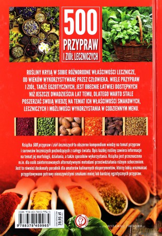 500 przypraw i ziół leczniczych (twarda) [KSIĄŻKA]