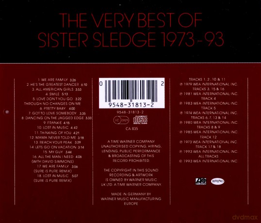 Sister Sledge: The Best Of...('73-'85) [CD]