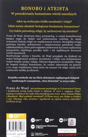 Bonobo i ateista. W poszukiwaniu humanizmu wśród naczelnych - Frans de Waal [KSIĄŻKA]