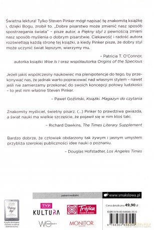 Piękny styl. Przewodnik człowieka myślącego po sztuce pisania XXI - Steven Pinker [KSIĄŻKA]