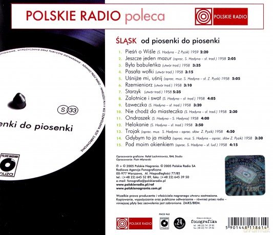 Śląsk: Gwiazdozbior Muzyki Rozrywkowe [CD]