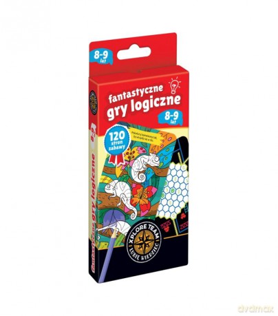 Xplore Team Fantastyczne gry logiczne dla dzieci w wieku 8-9 lat (twarda) [KSIĄŻKA]