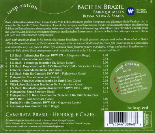 Camerata Brasil: Bach In Brazil [CD]