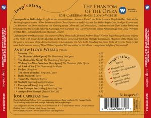 Jose Carreras: Phanton Of The Opera - Jose Carreras Sings Lloyd Webber [CD]