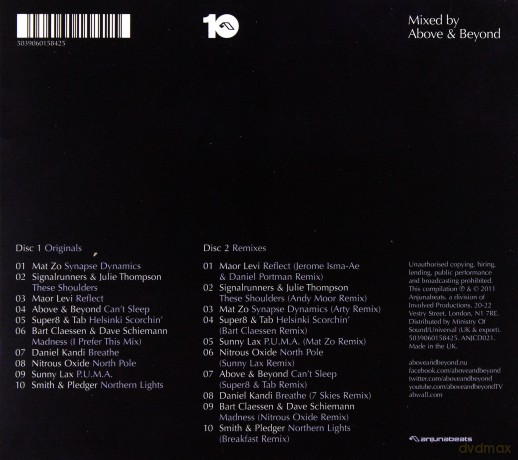 Above & Beyond Pres.: 10 Years of Anjunabeats [2CD]