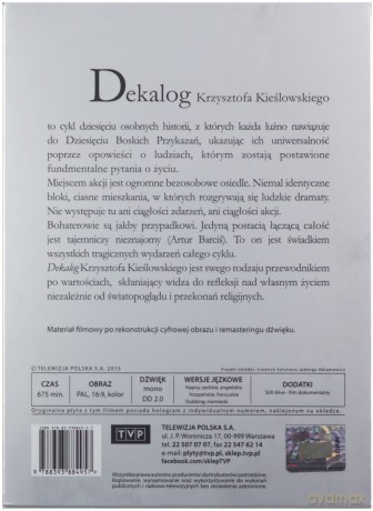 Dekalog - wersja po rekonstrukcji + dodatki [4DVD]