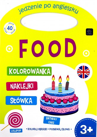 Angielski. Kolorowanka z naklejkami [KSIĄŻKA]