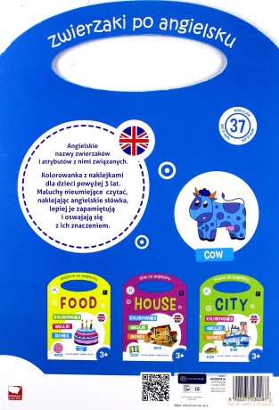 Angielski. Kolorowanka z naklejkami [KSIĄŻKA]